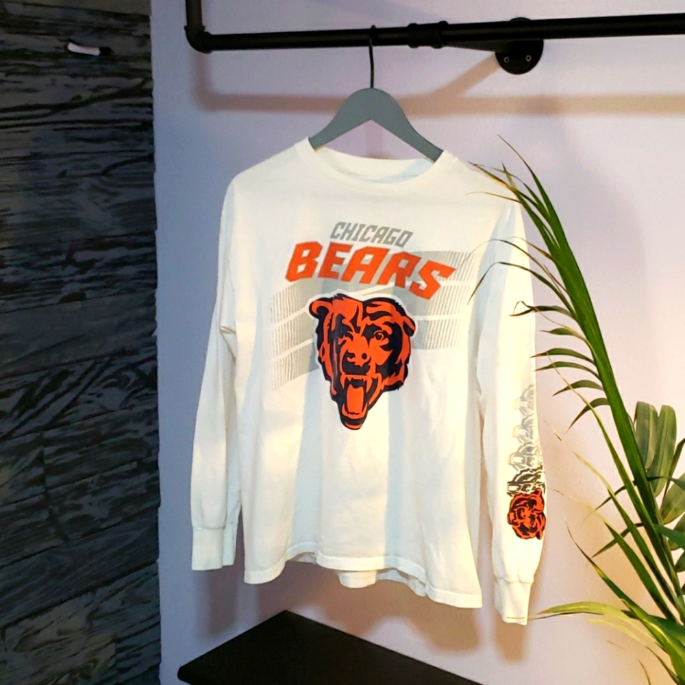 Chicago Bears Long Sleeve Shirt NFL Large White
